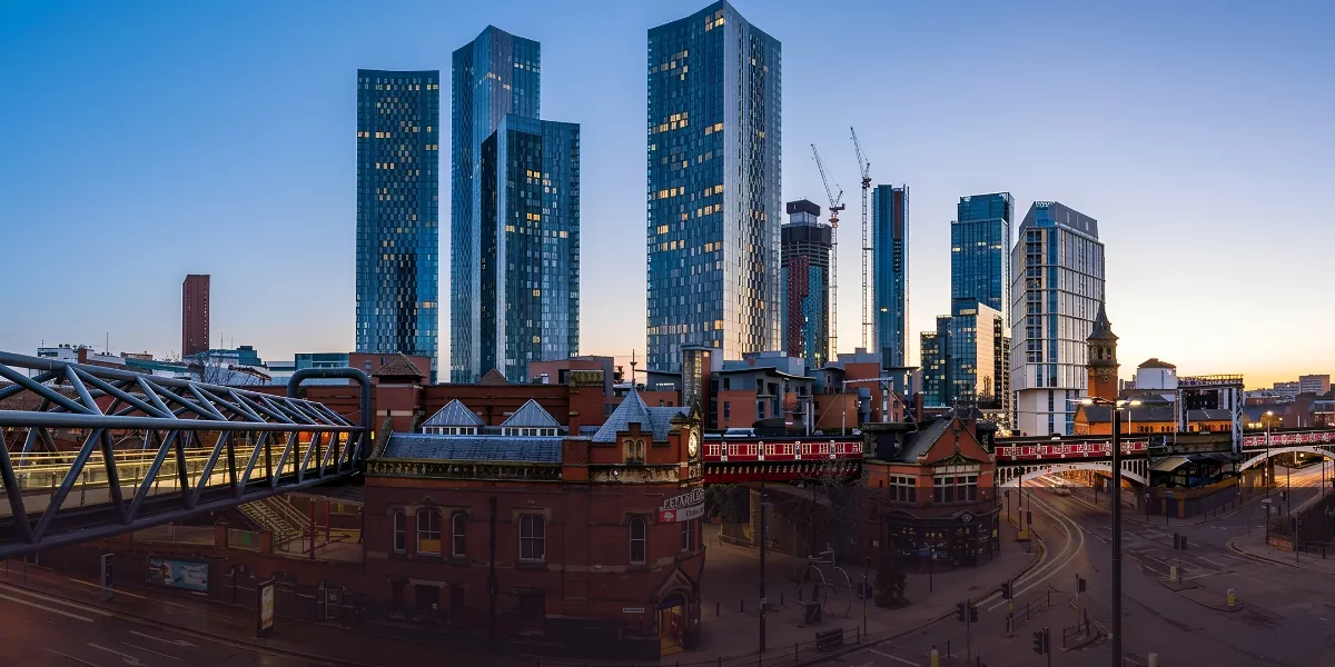 Manchester city skyline