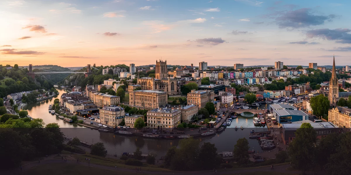 Bristol city skyline